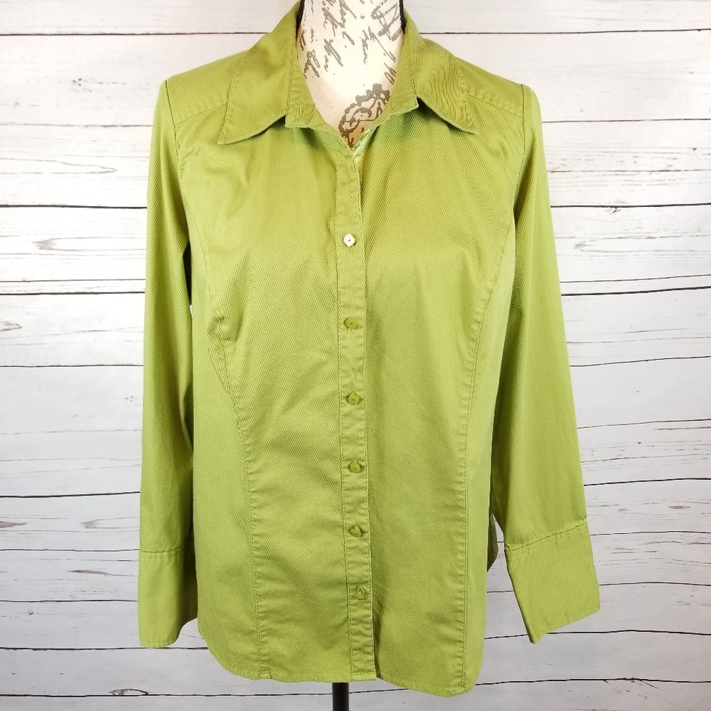 LANE  BRYANT Long Sleeve Collar Career Top 16